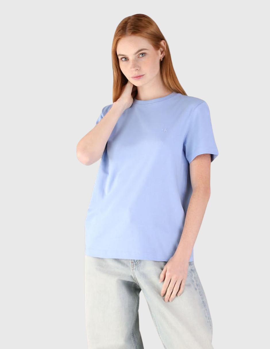 Playera manga corta cuello redondo para mujer