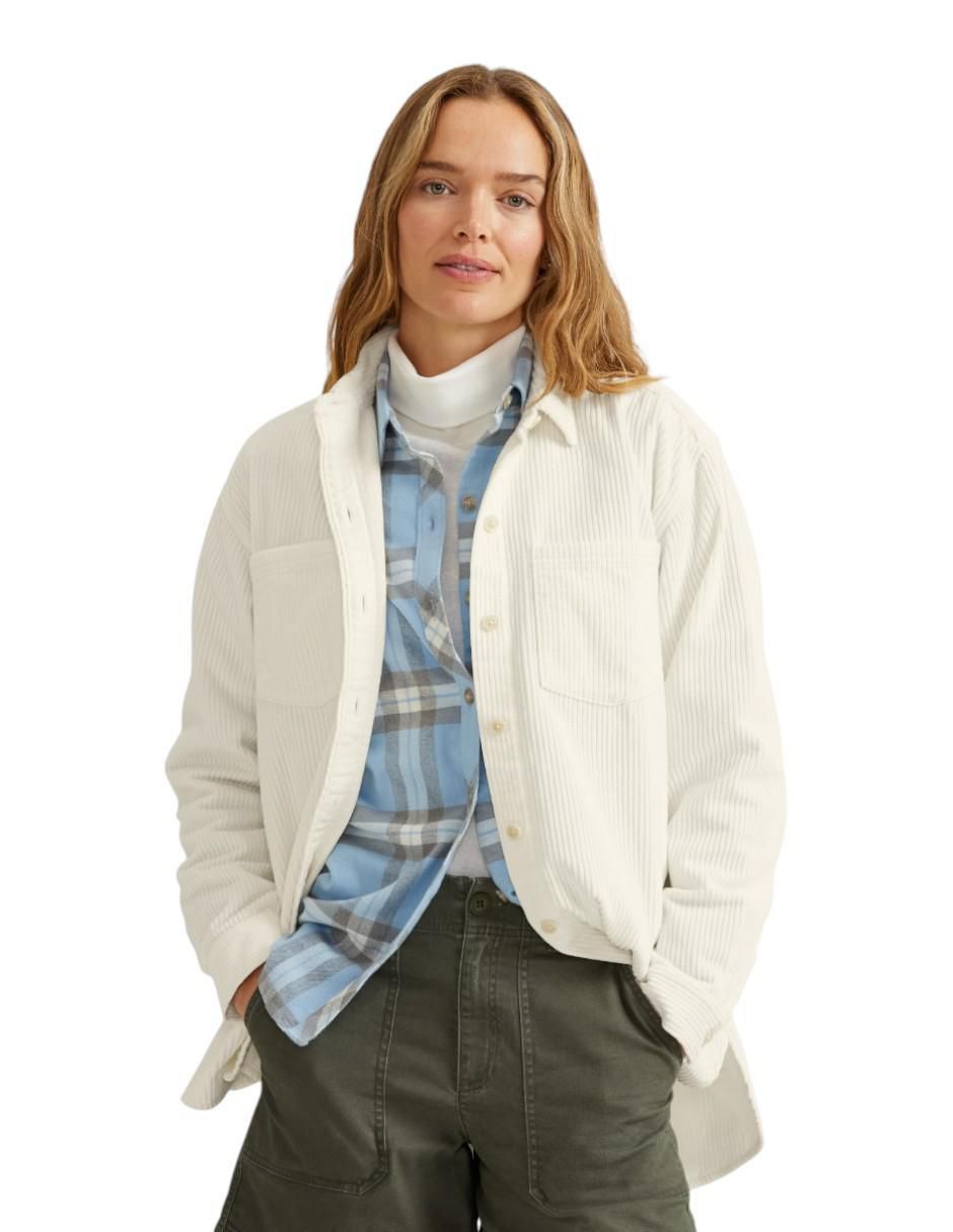 Sobrecamisa manga larga para mujer