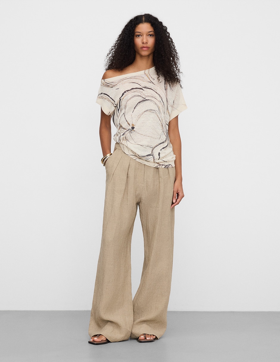 Blusa manga corta para mujer 8