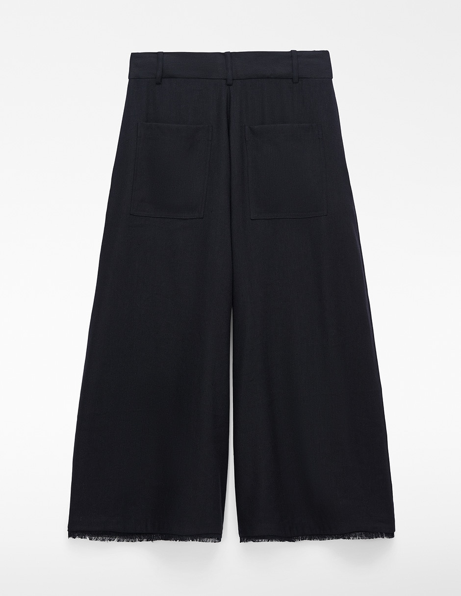Pantalón coulotte wide leg para mujer 6