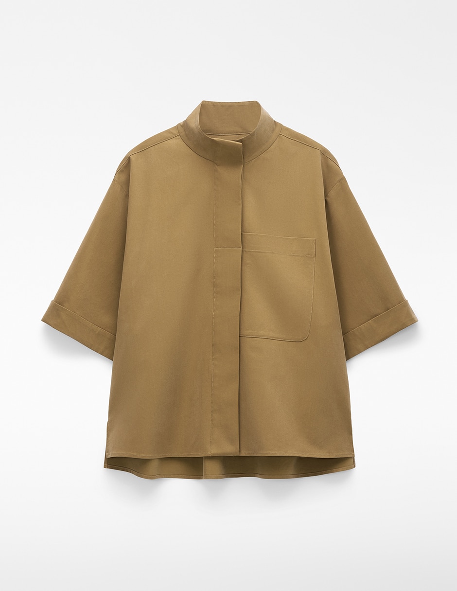 Camisa manga al codo para mujer 5