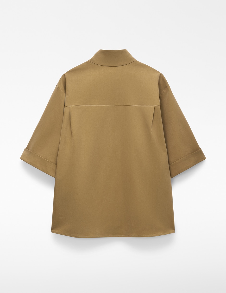 Camisa manga al codo para mujer 6