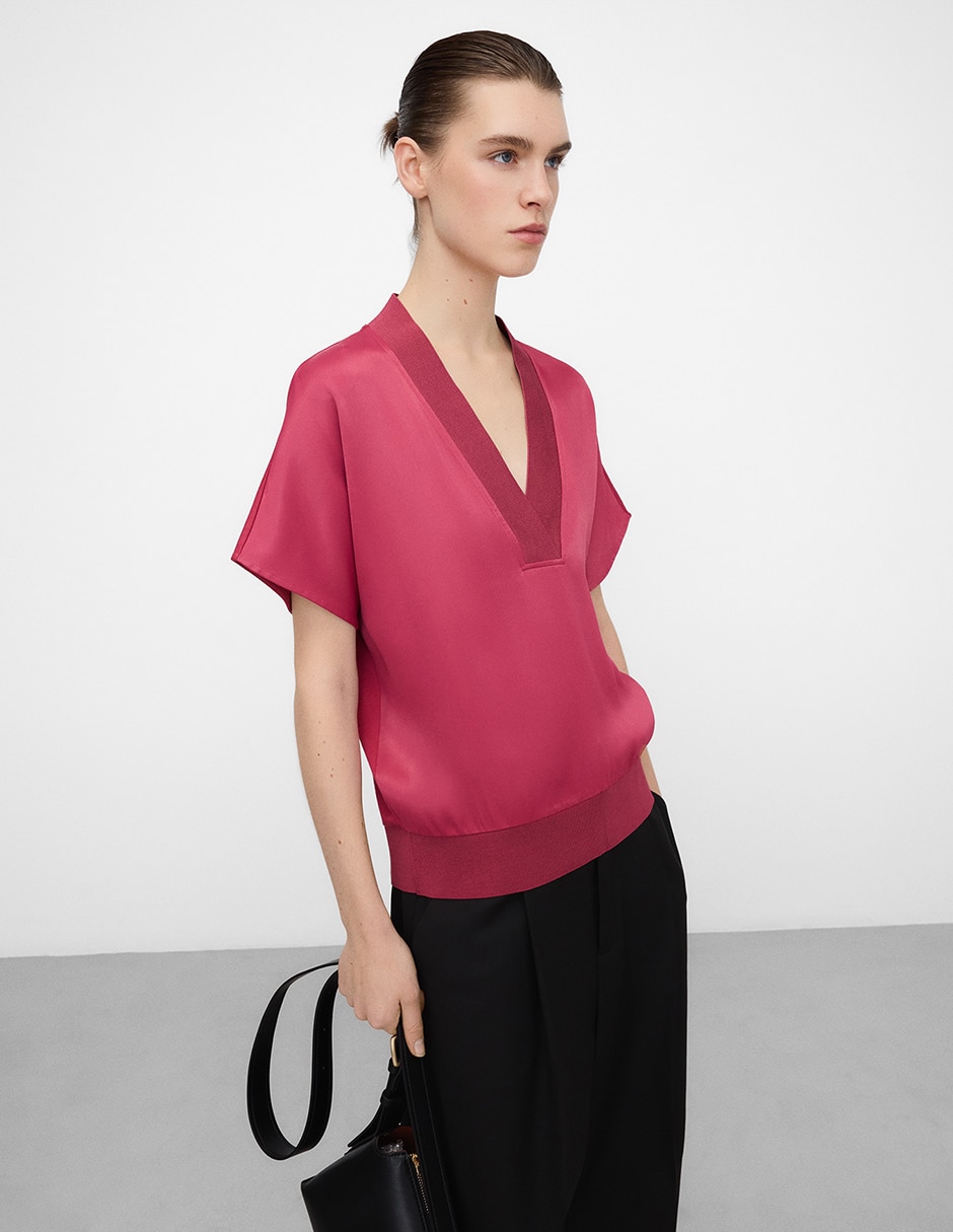 Blusa manga corta para mujer 2