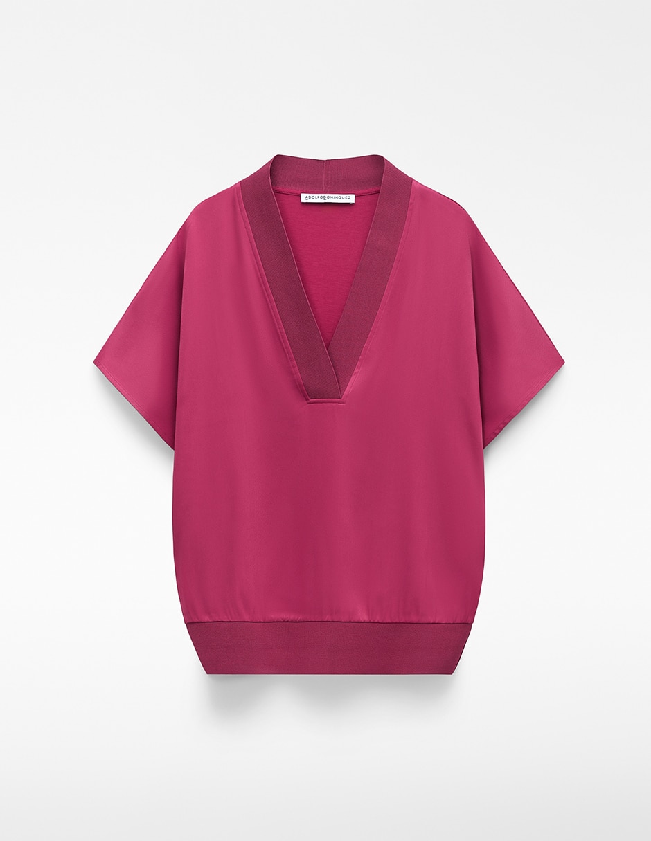 Blusa manga corta para mujer 5