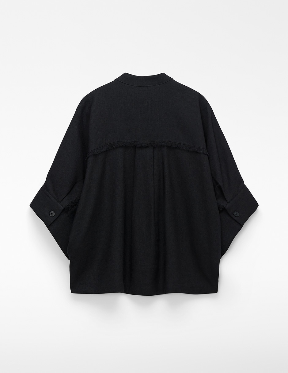 Camisa de lino manga al codo para mujer 6