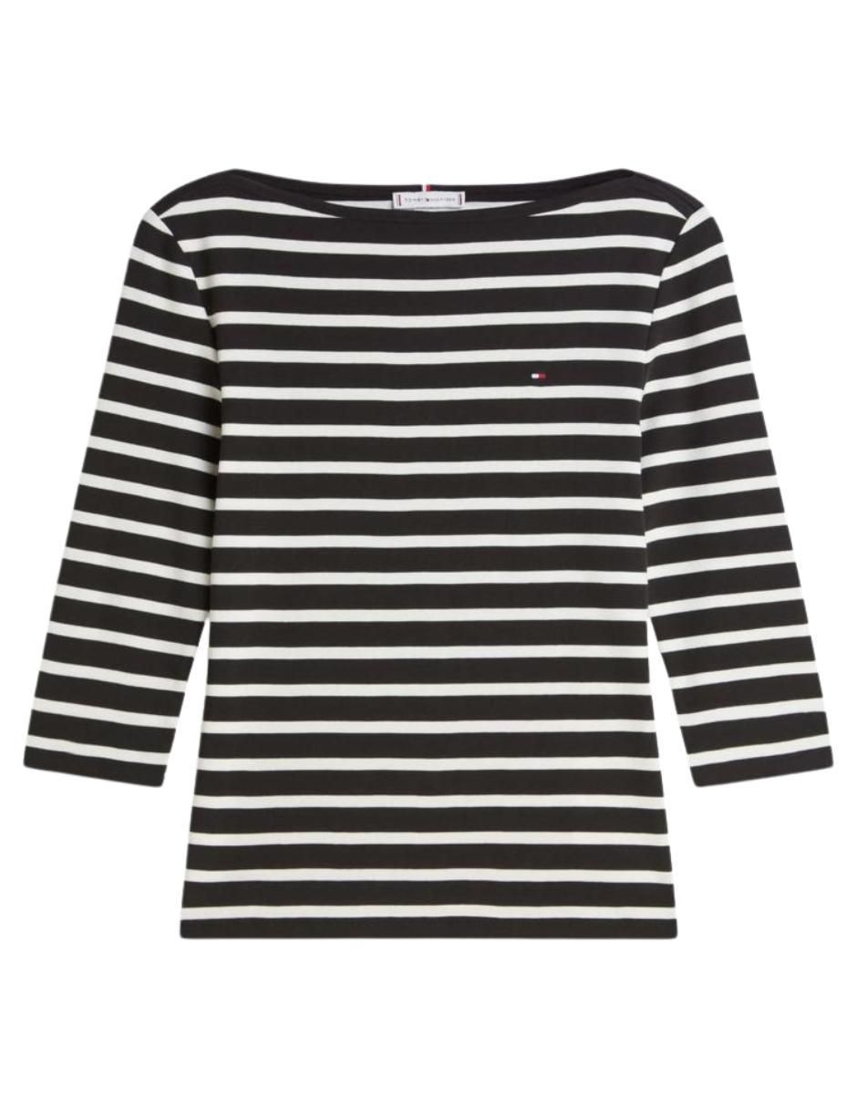Playera manga larga cuello redondo para mujer 2